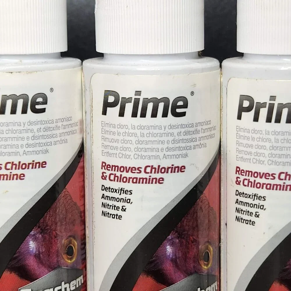 NEW 3X Seachem Prime Fresh and Saltwater Conditioner Chemical Remover and Detoxi